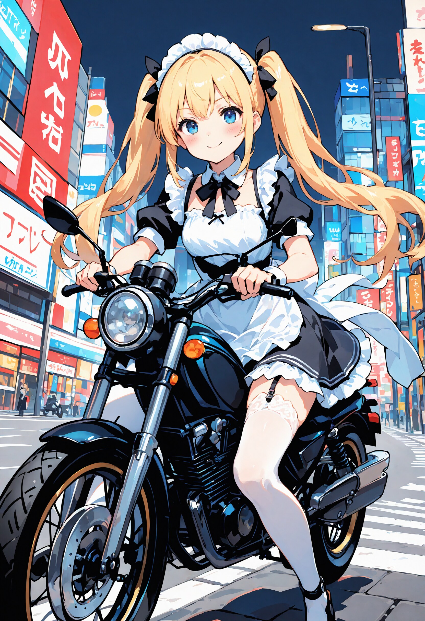 メイド x バイク | の人気AIイラスト・グラビア