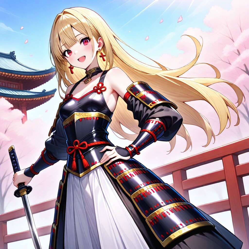 金髪サムライな魔法少女 | の人気AIイラスト・グラビア