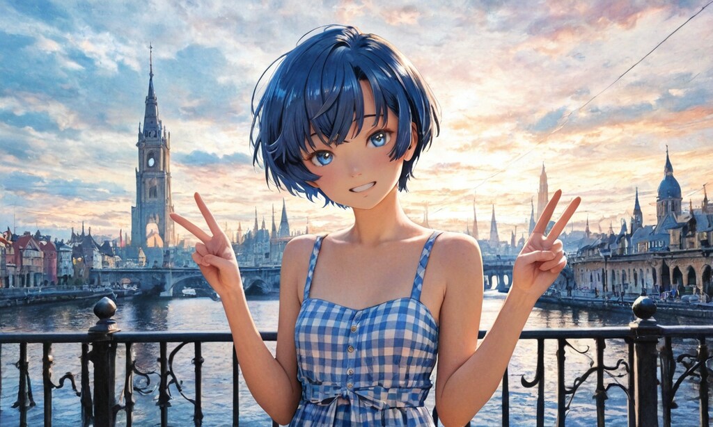 観光旅行の柑菜ちゃん