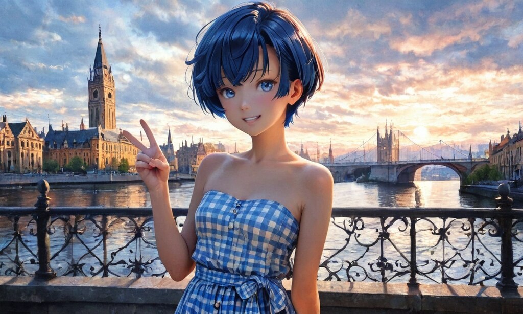 観光旅行の柑菜ちゃん