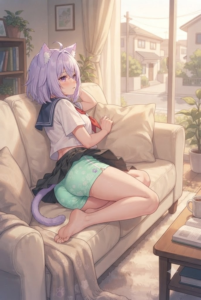 そろそろ帰ってくるかにゃ。