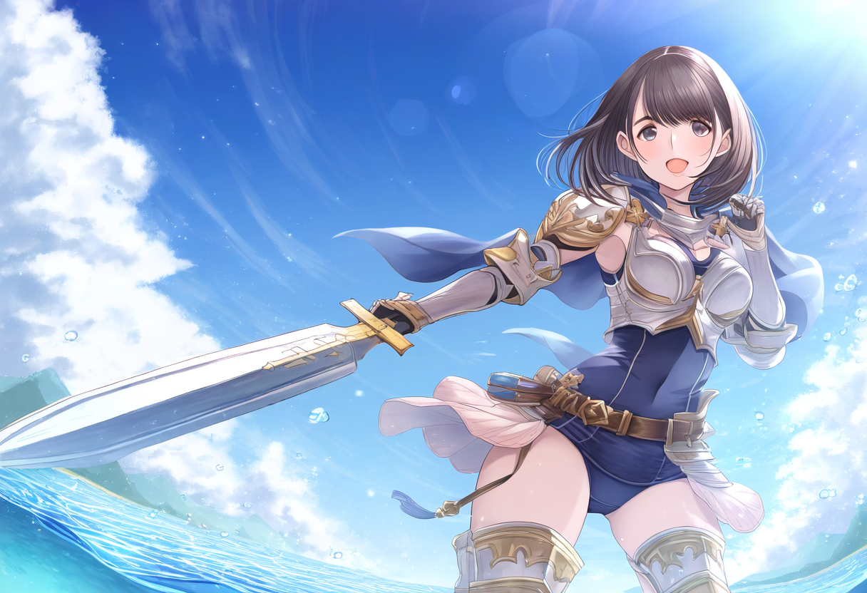 スク水アーマー | の人気AIイラスト・グラビア