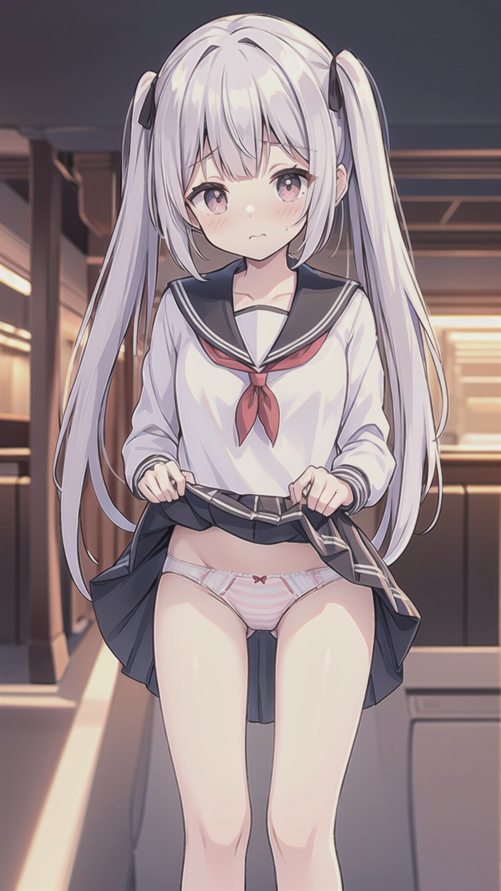 えっ...、待って、ムリだよぉ。恥ずかしぃよぉ。。
