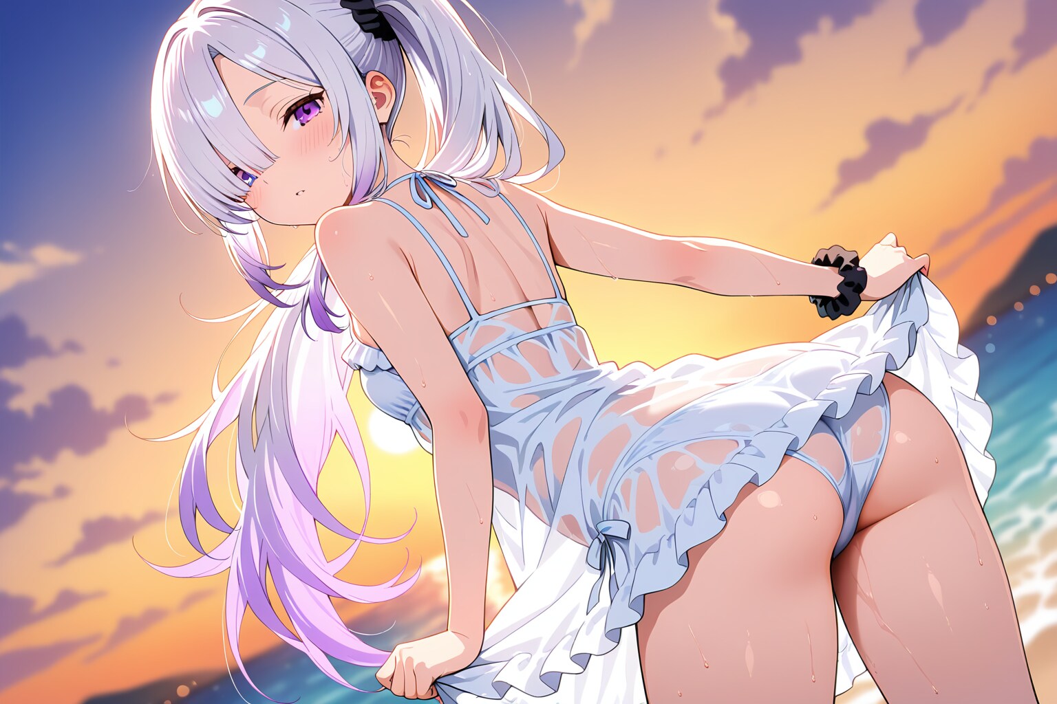 メカクレ薄紫髪ちゃん21