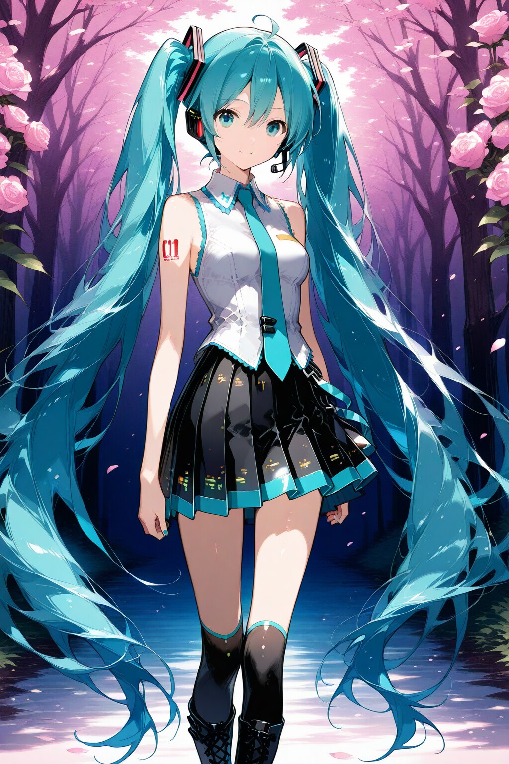 『絶対領域と言ったらこの人』初音ミク。