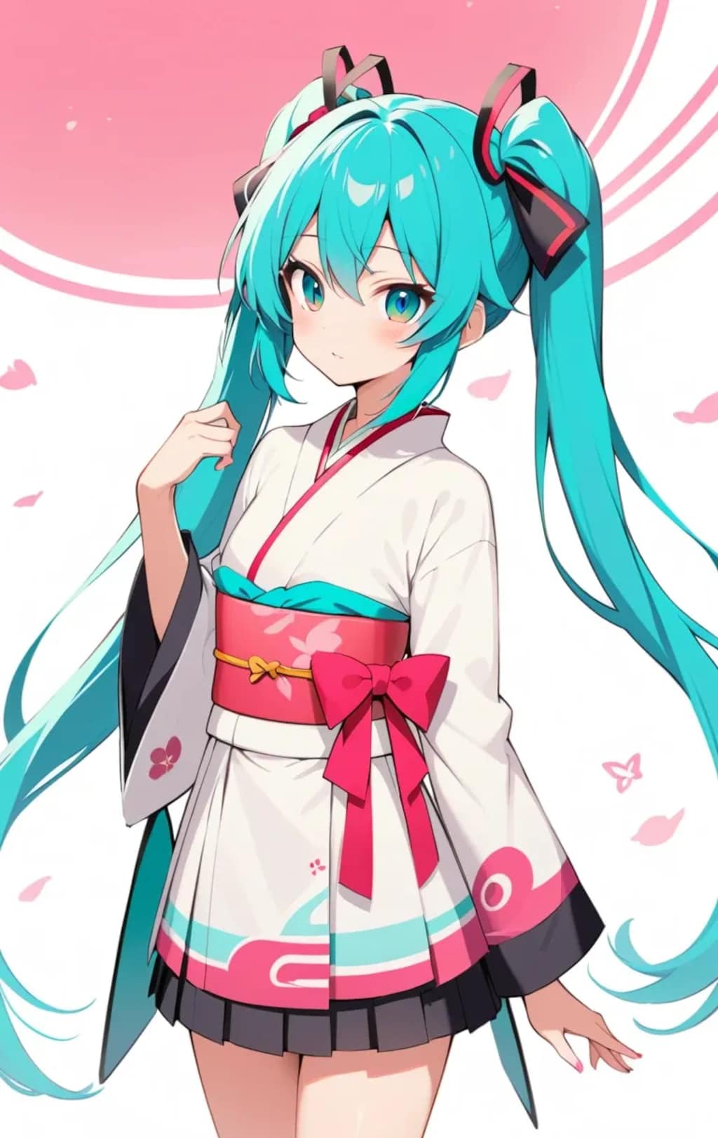 『絶対領域と言ったらこの人』初音ミク。