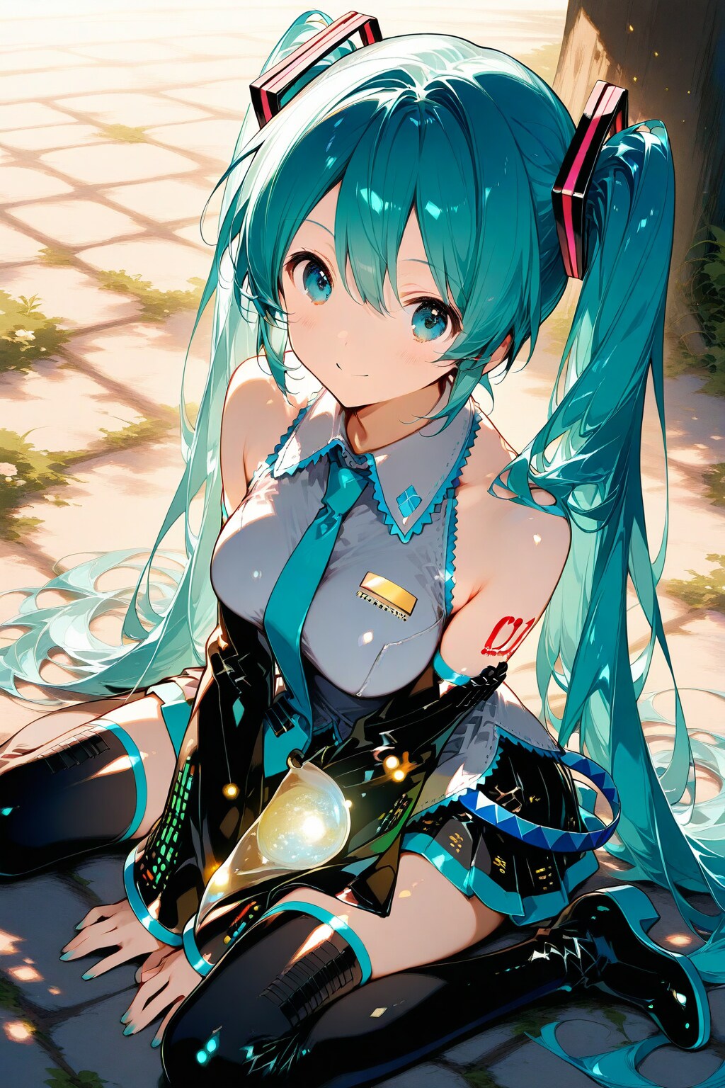 『絶対領域と言ったらこの人』初音ミク。