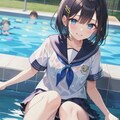 プールに落ちちゃったから、もう濡れちゃえ 4枚目