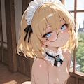 金髪のモノクルメイド 3枚目