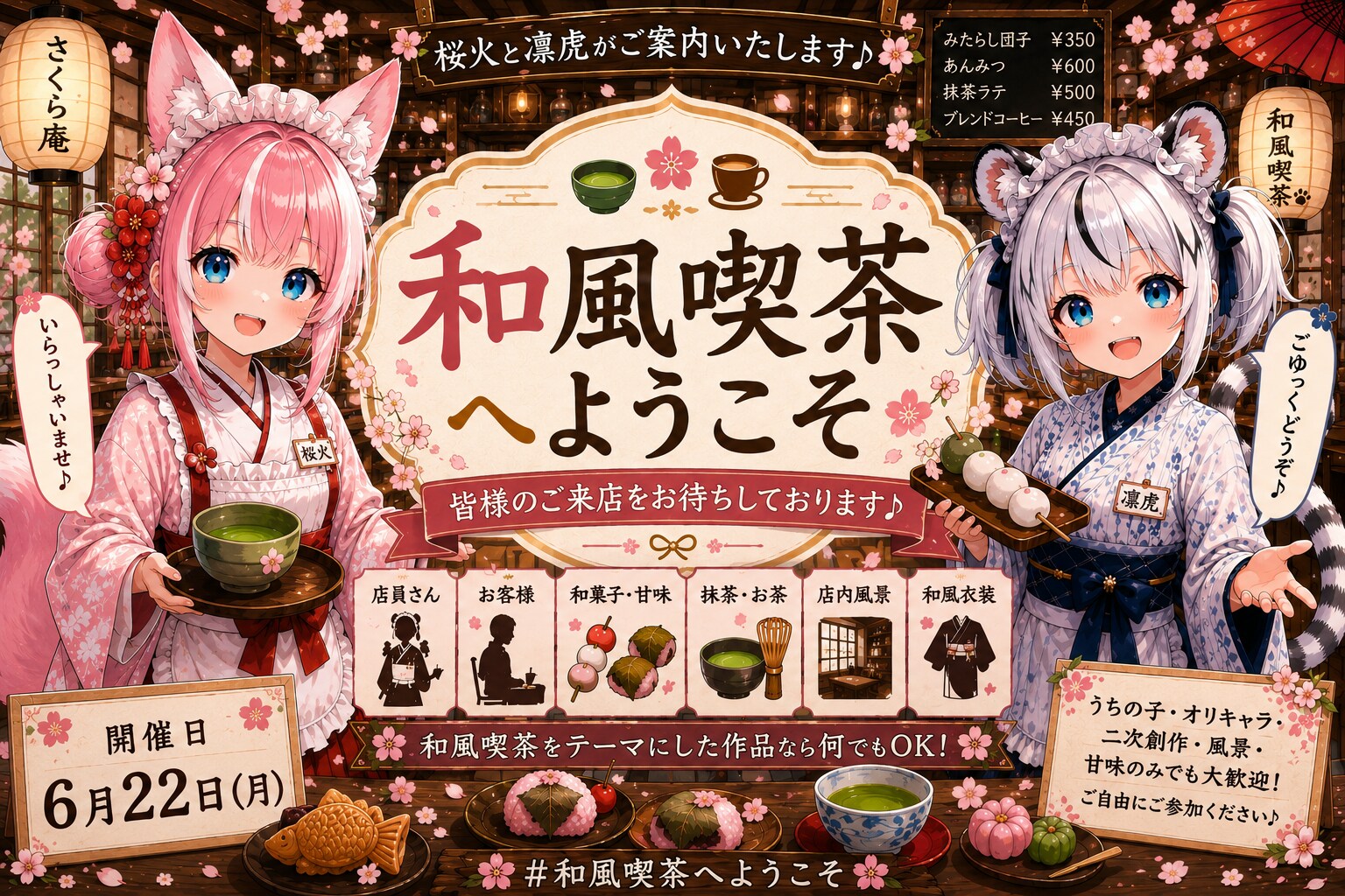 6/22~ 企画【和風喫茶へようこそ♪】開催します！