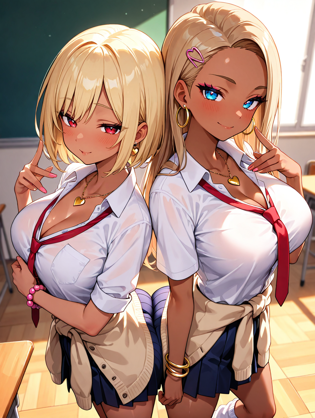 ギャル×ギャル | の人気AIイラスト・グラビア