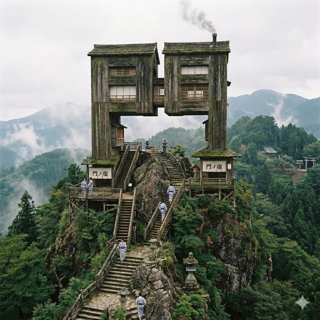 門の字の建造物