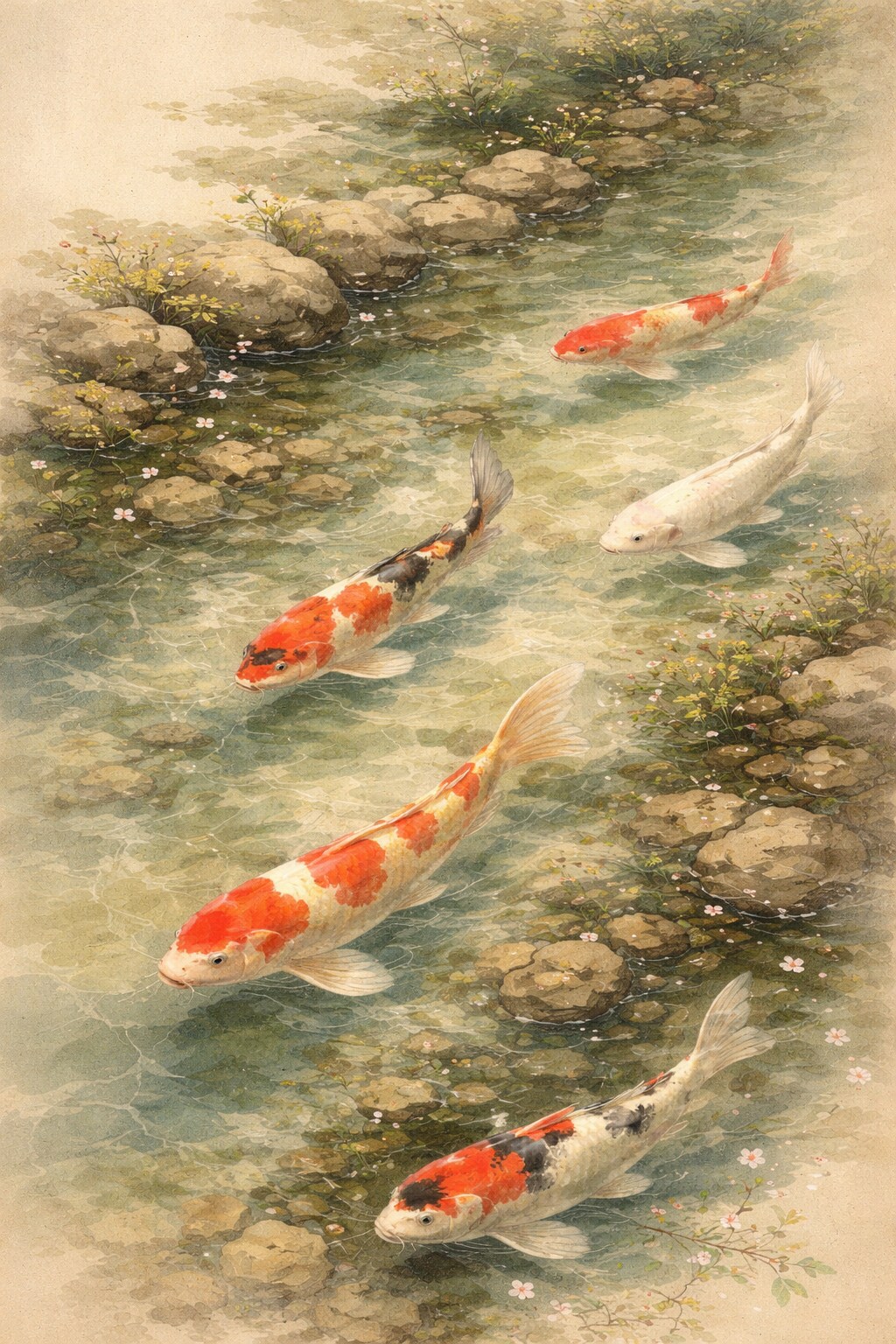 鯉 | の人気AIイラスト・グラビア