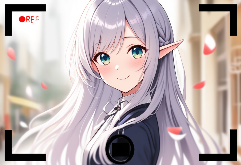 微笑むエルフさん