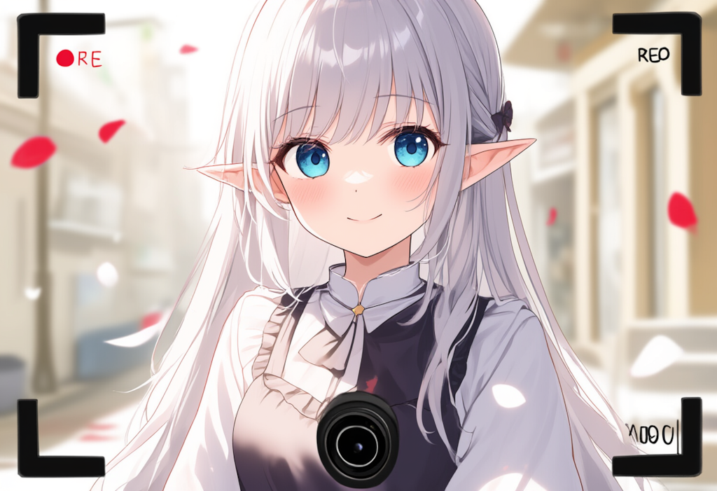 微笑むエルフさん