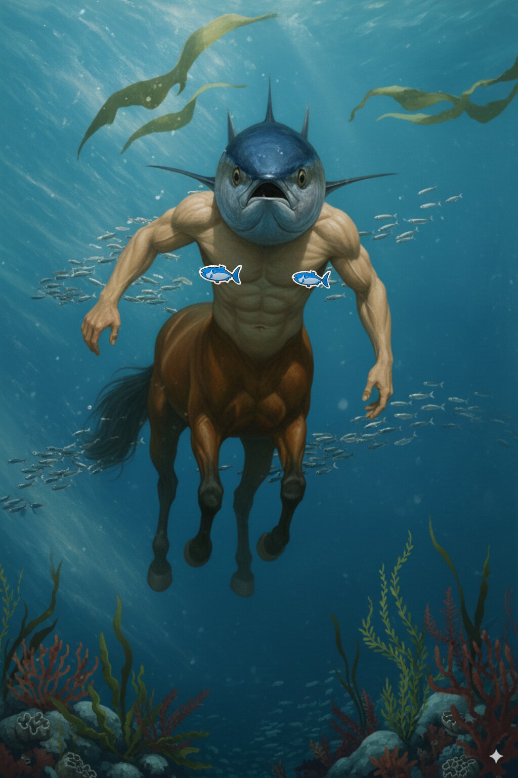 (⩌⩊⩌)「モンスターではない、魚だぁ！！」