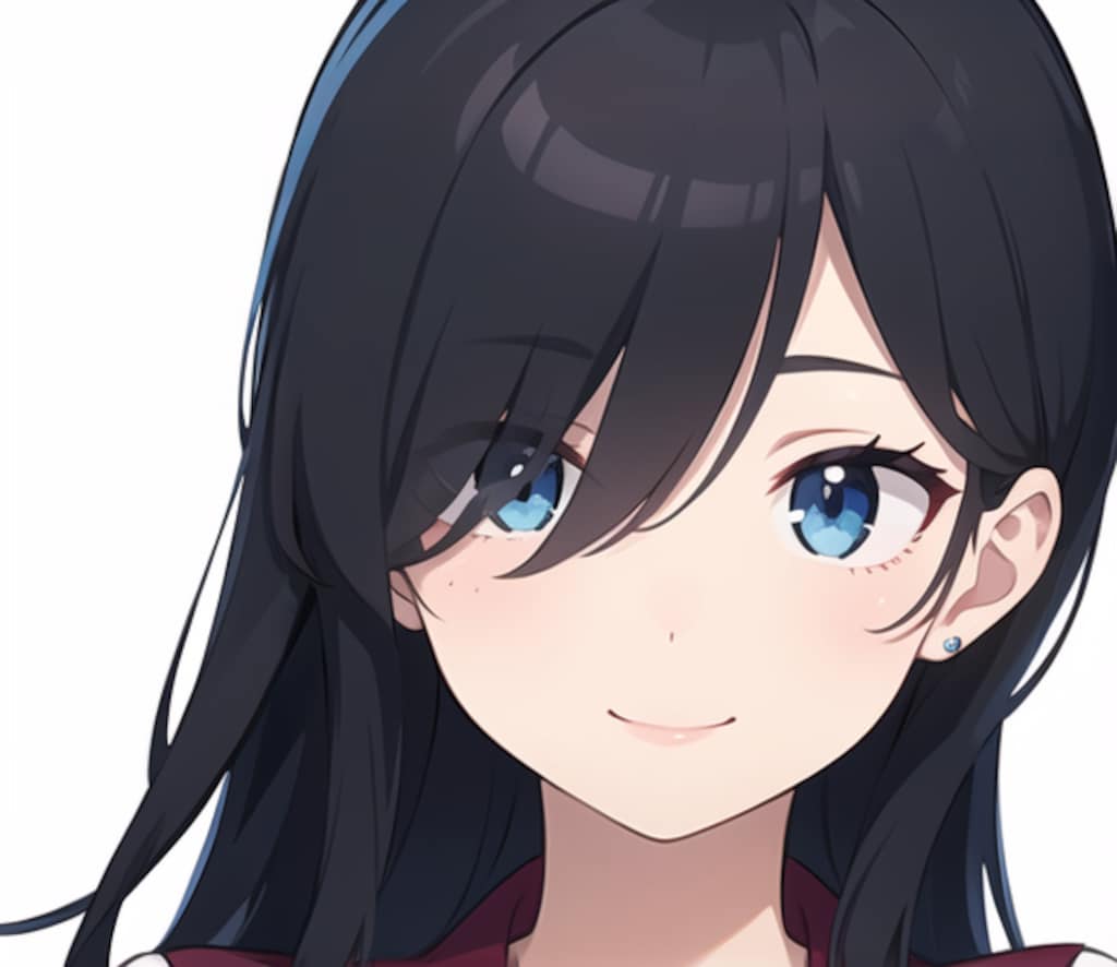 片目隠れの女の子