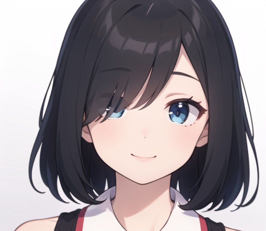片目隠れの女の子