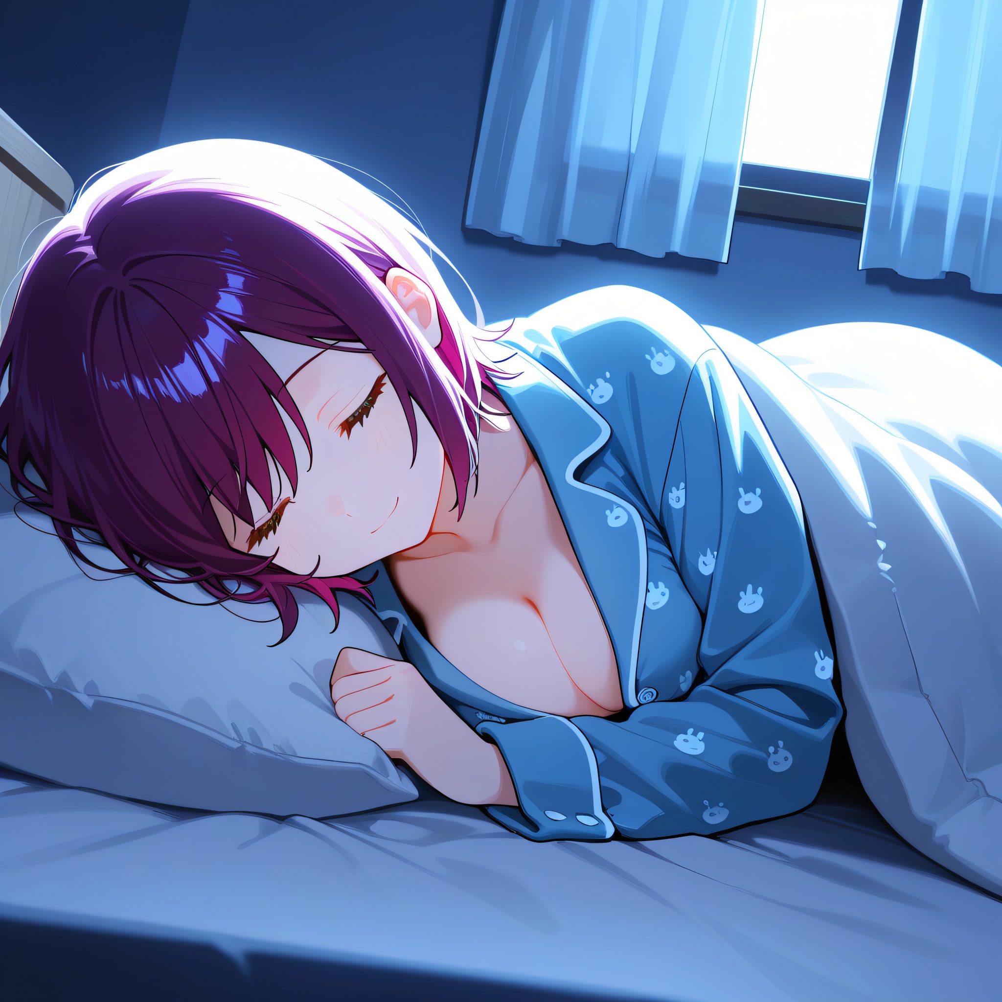 おやすみなさい（挨拶メイドの芽衣ちゃん） | の人気AIイラスト・グラビア