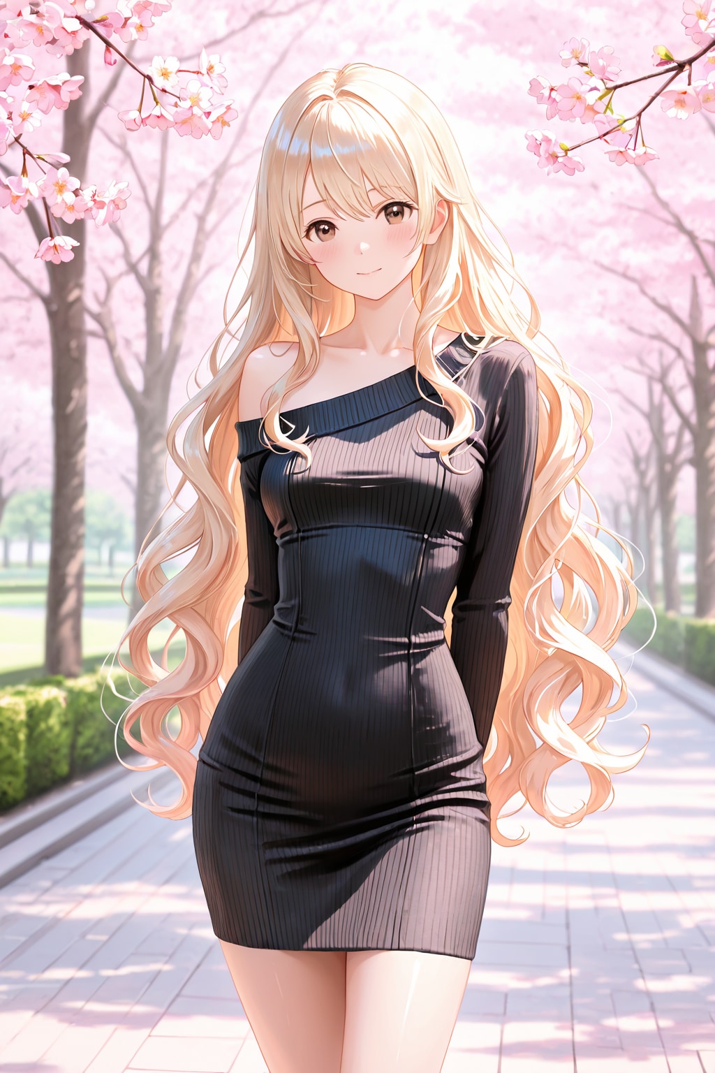 公園を散歩する心愛ちゃん