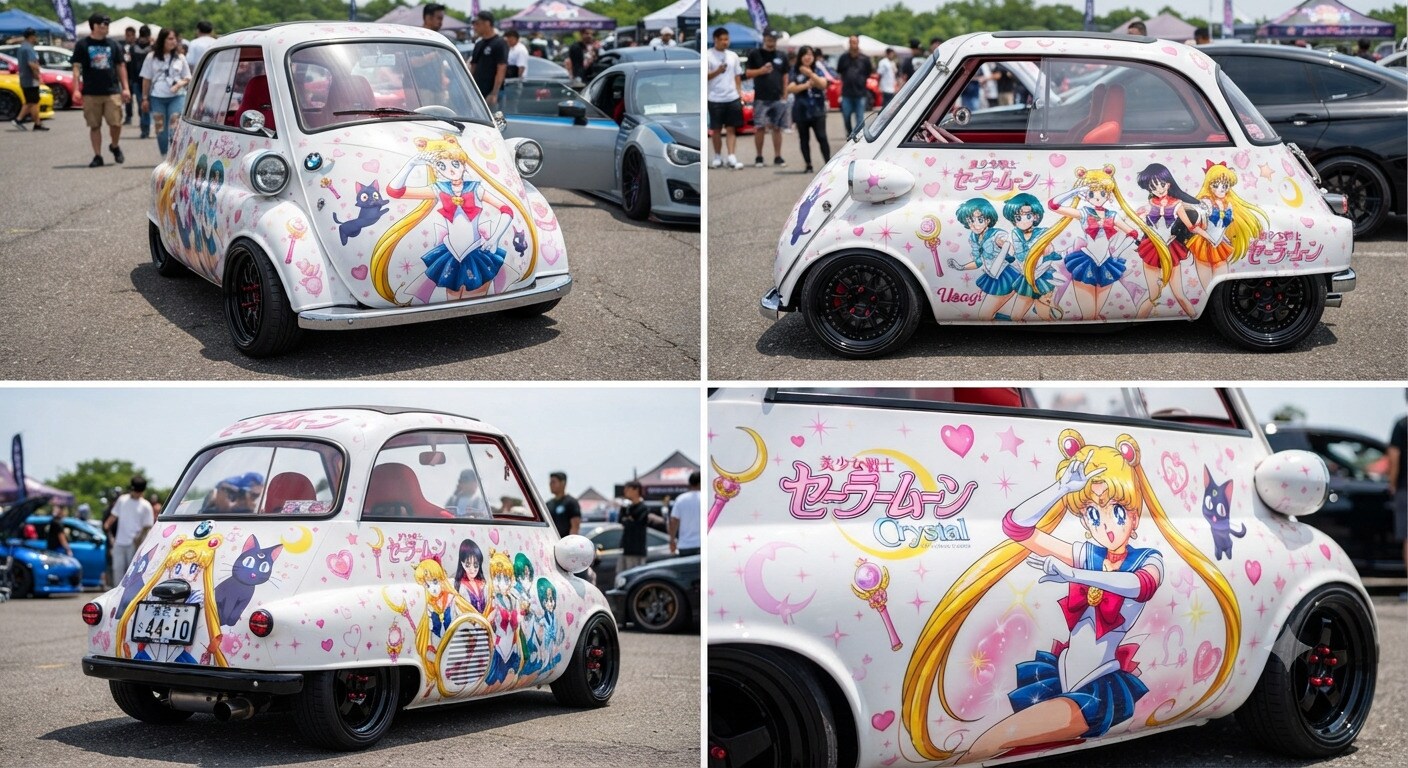 イセッタセーラームーン痛車 | の人気AIイラスト・グラビア