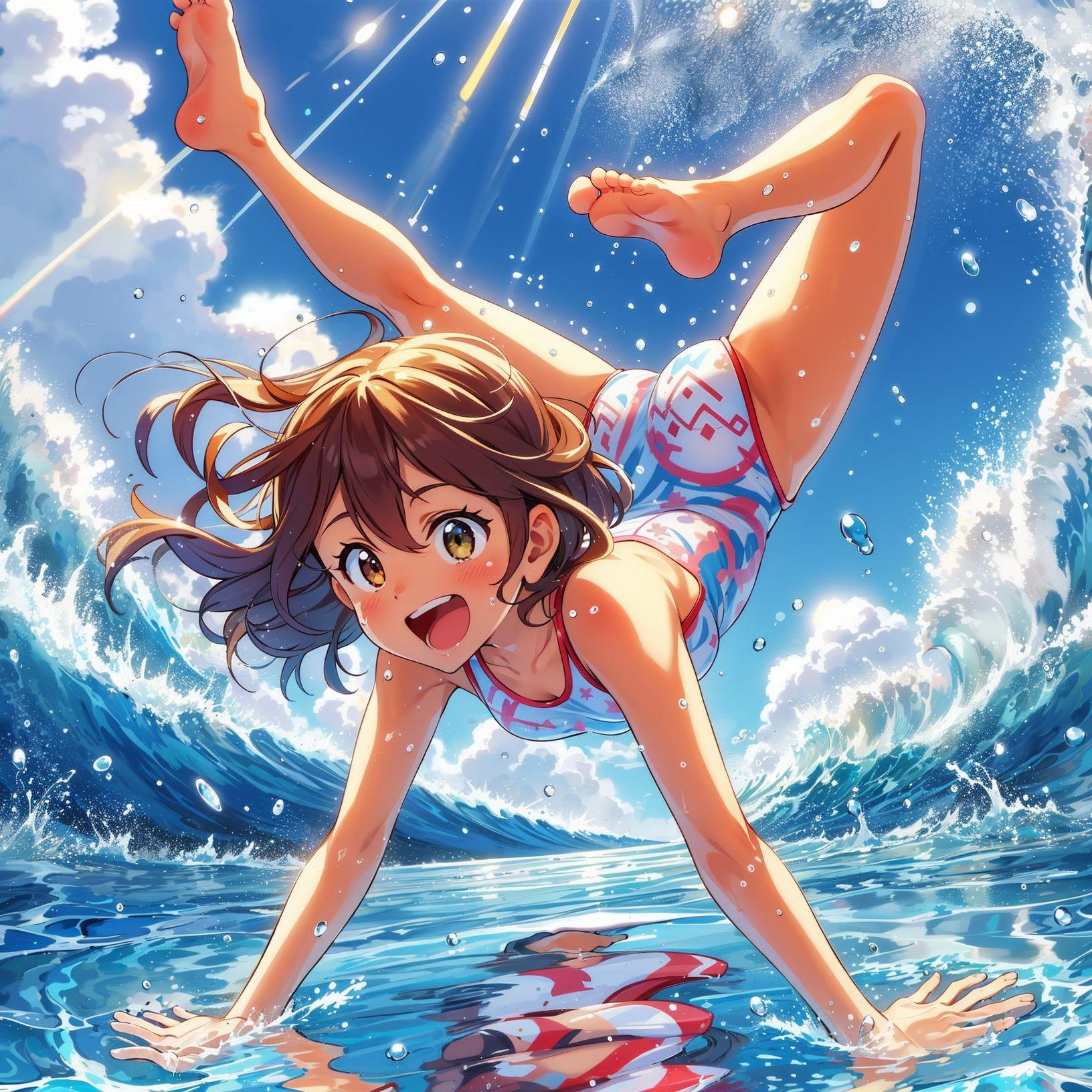 海辺のチャレンジ