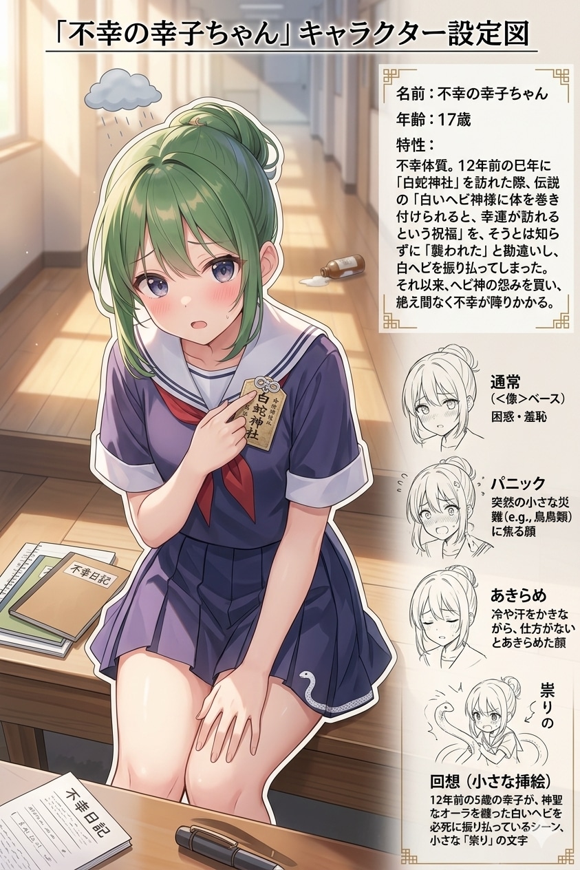 不幸の幸子ちゃんキャラクターシート