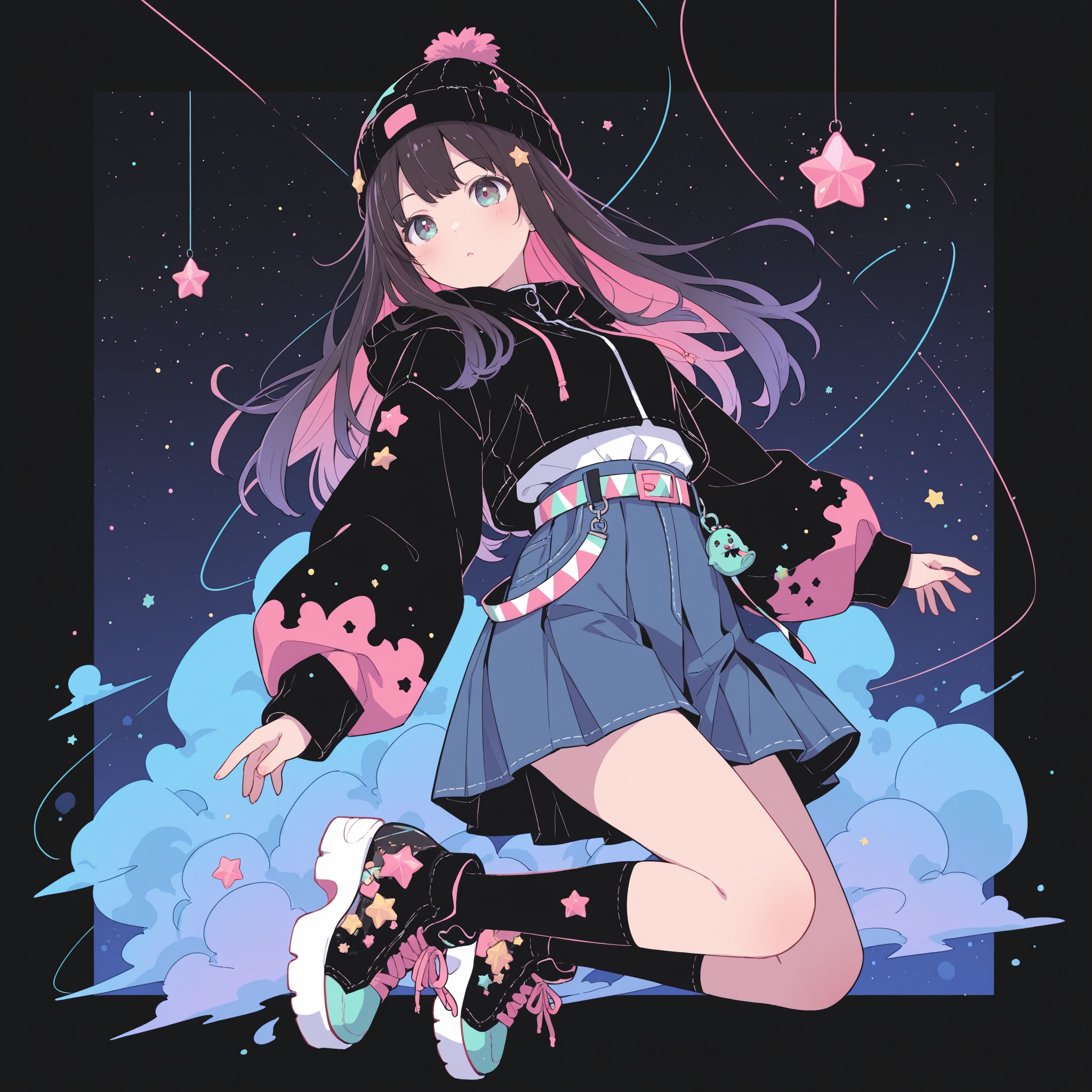 星空と女の子 | の人気AIイラスト・グラビア