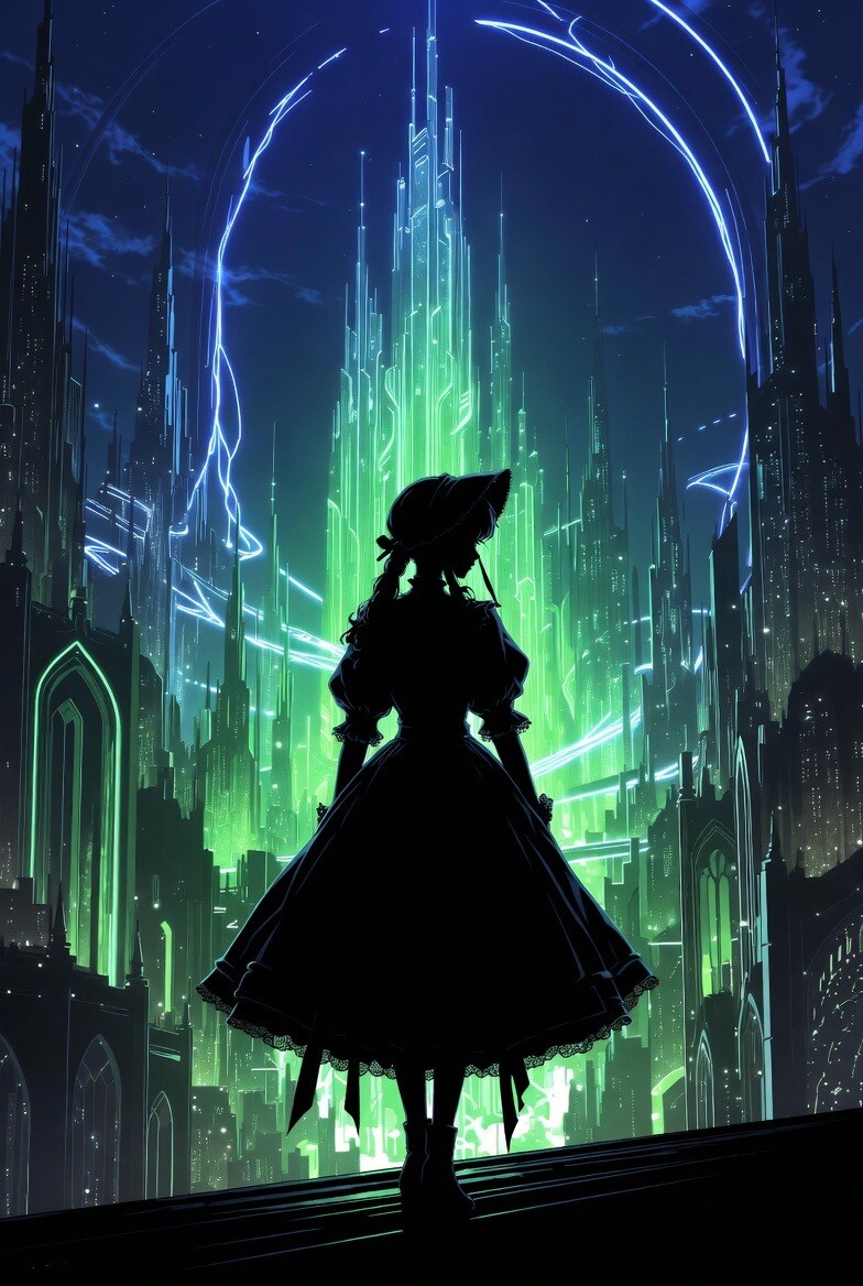 Gothic Lolita Dorothy in Emerald City