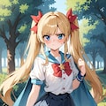 不機嫌なツインテ少女が超かわいい🥰 2枚目