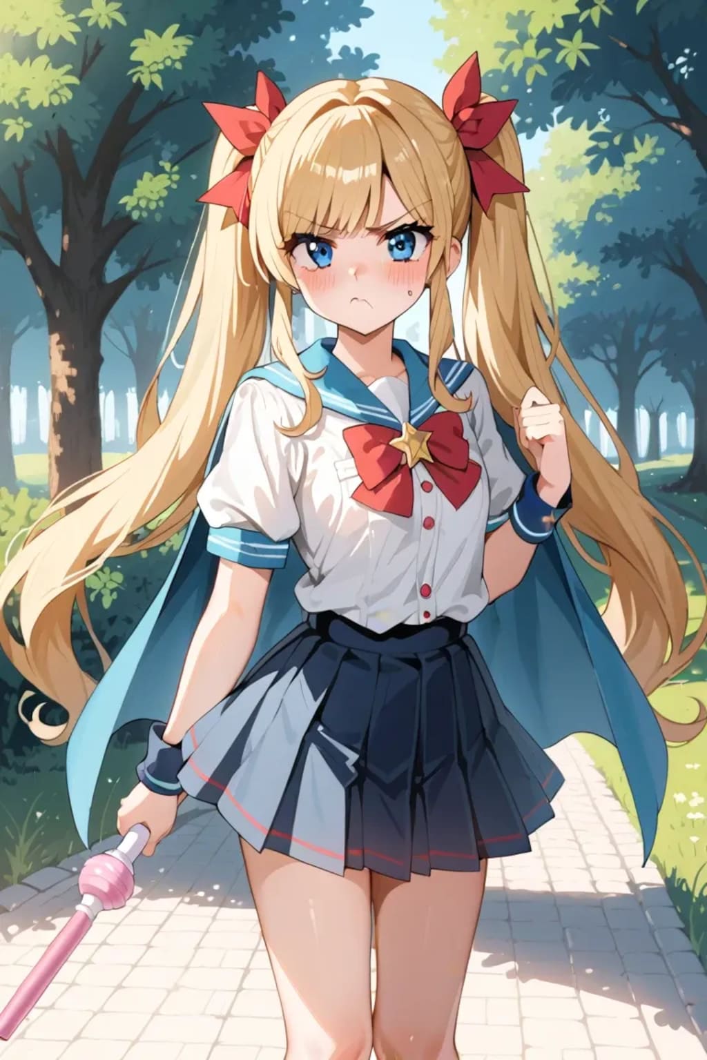 不機嫌なツインテ少女が超かわいい🥰