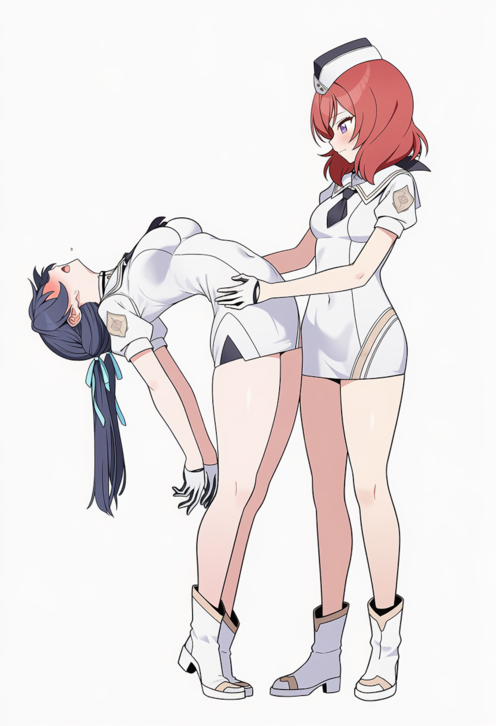 ブルアカオペレーター服　後ろ反り7