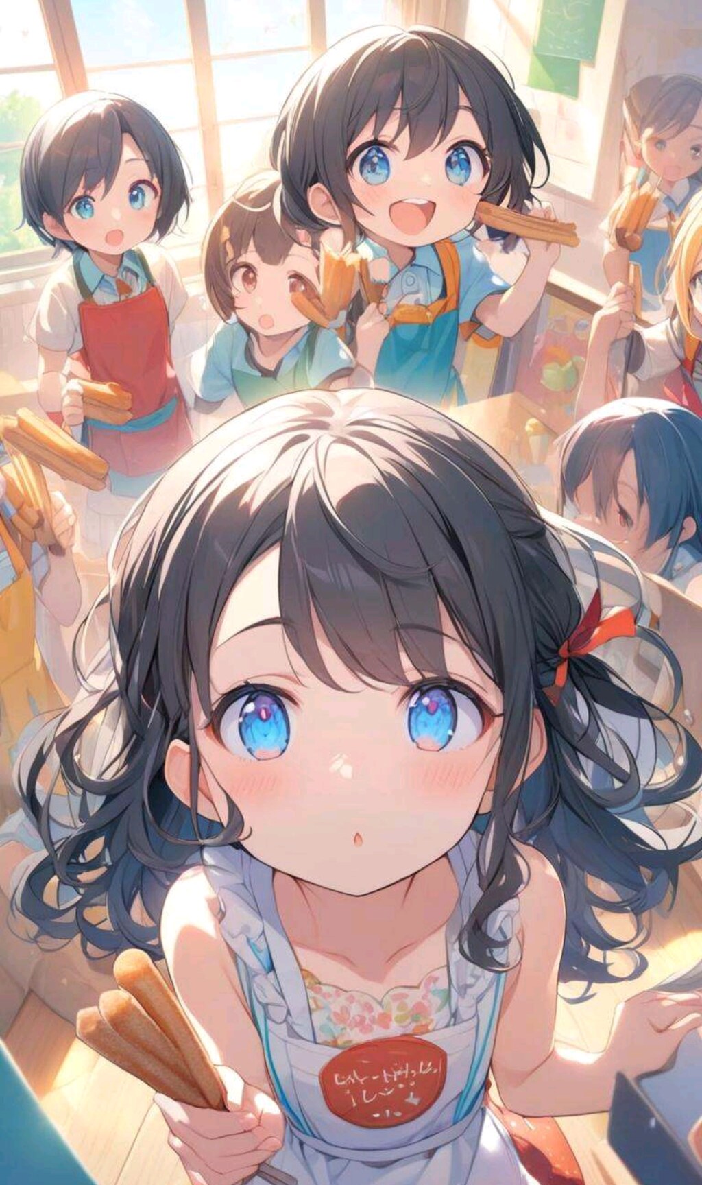 文化祭 チュロスショップの小さな女の子