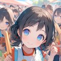 文化祭 チュロスショップの小さな女の子 4枚目