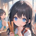 文化祭 チュロスショップの小さな女の子 2枚目