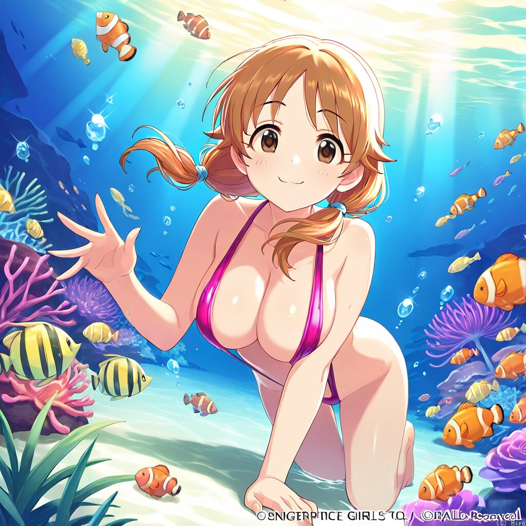 別撮影のアイドル組は〜何て水着着てるんだ〜(未成年組が居なくて良かった〜)