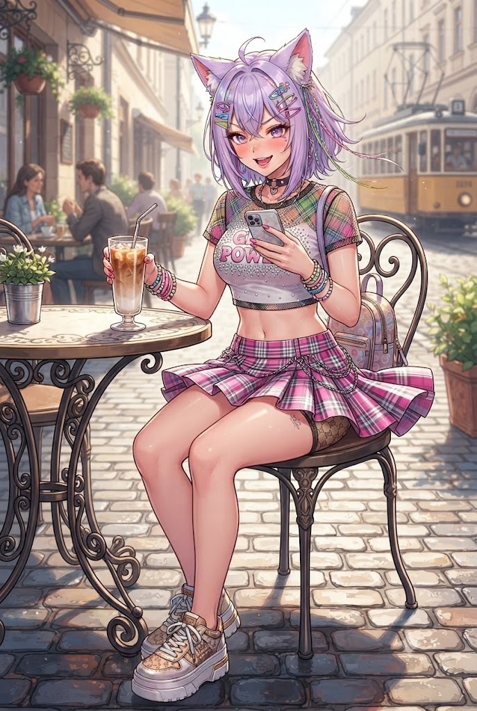 カフェとパンチラとギャルシス