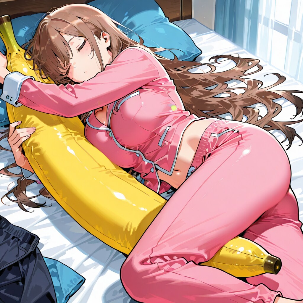 バナナ抱き枕_PHOENIX | の人気AIイラスト・グラビア