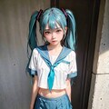 初音ミクです。006_セーラー服 12枚目