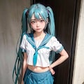 初音ミクです。006_セーラー服 3枚目