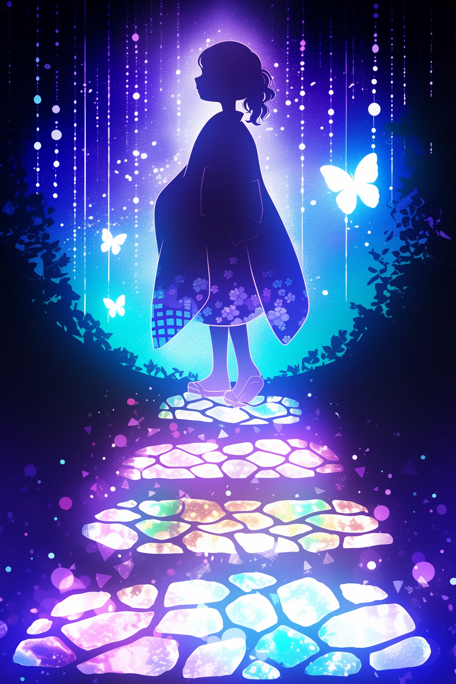 ステンドグラスとシルエット | の人気AIイラスト・グラビア