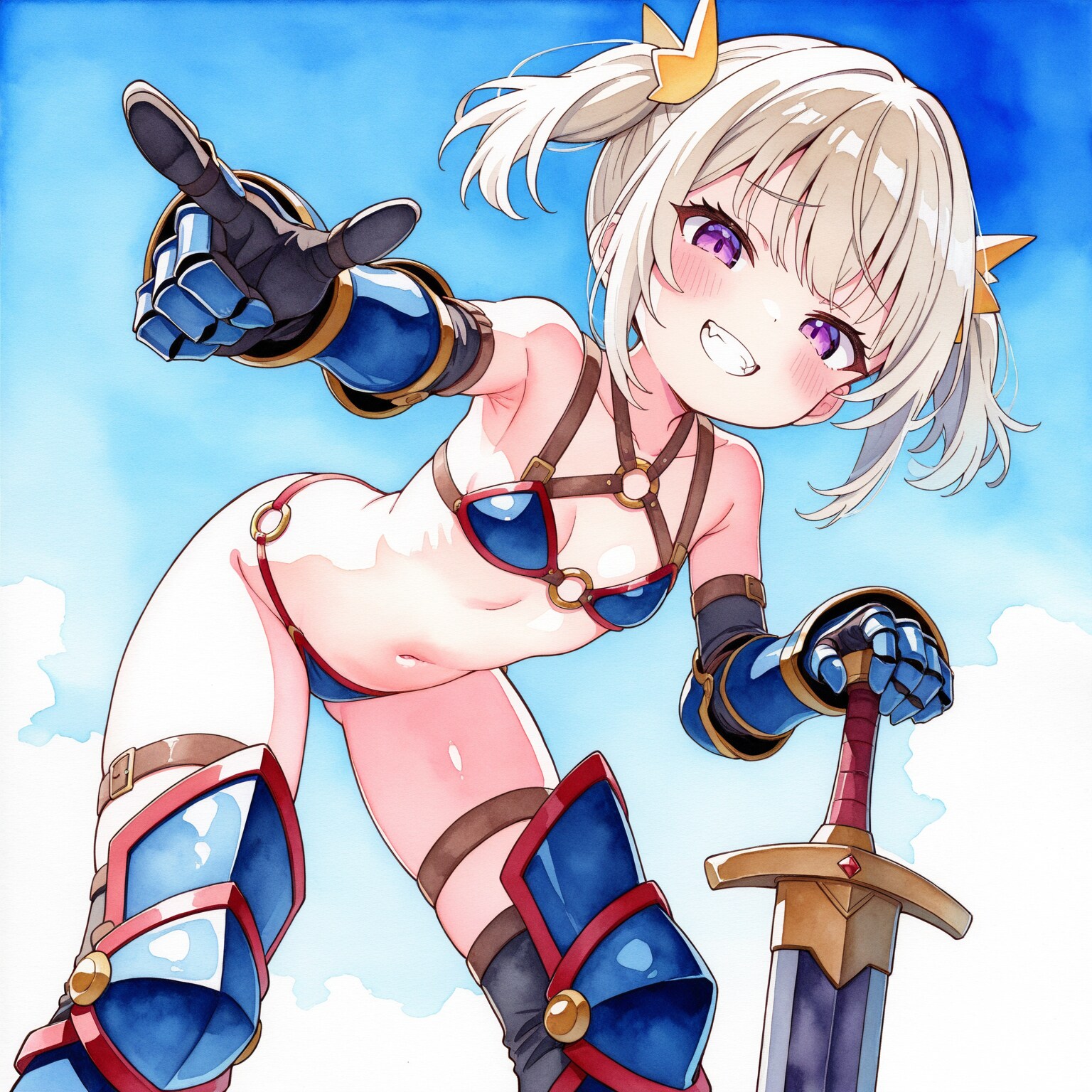 「アタシの勝ち～♪」