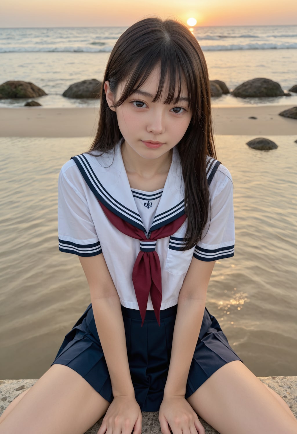 海と制服