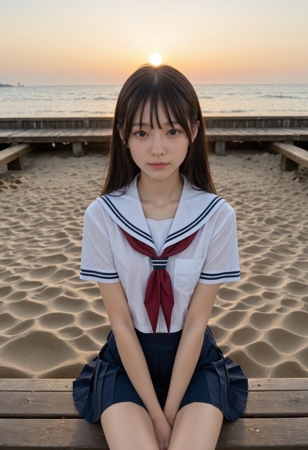海と制服