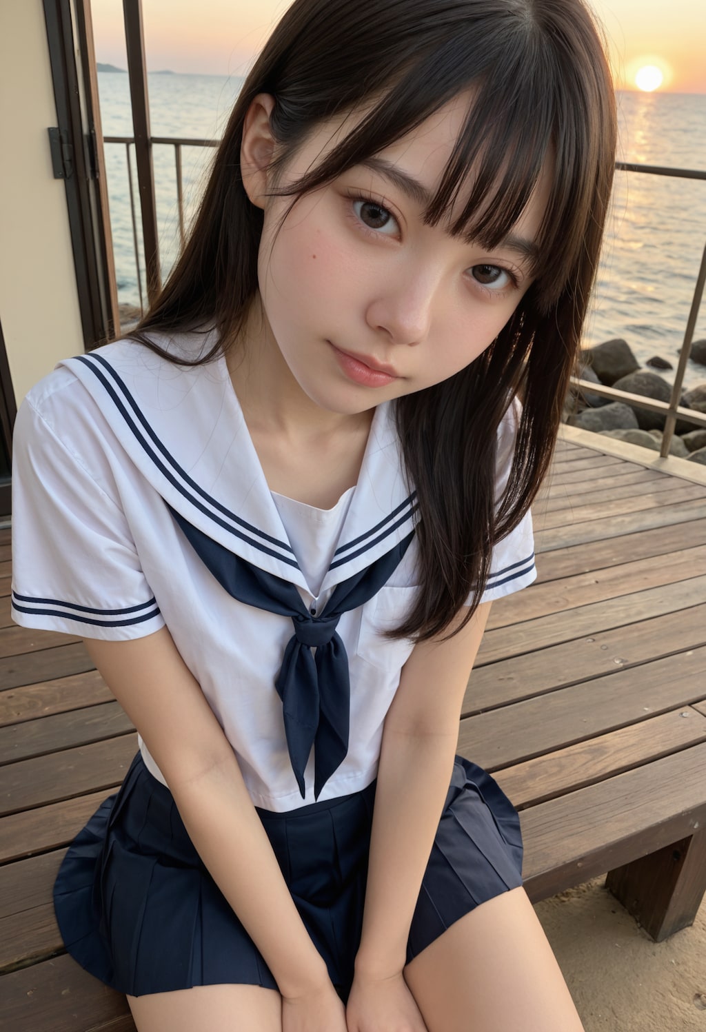 海と制服