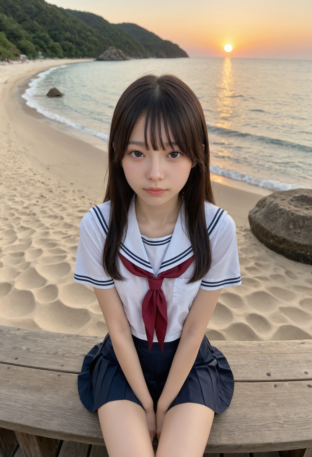 海と制服
