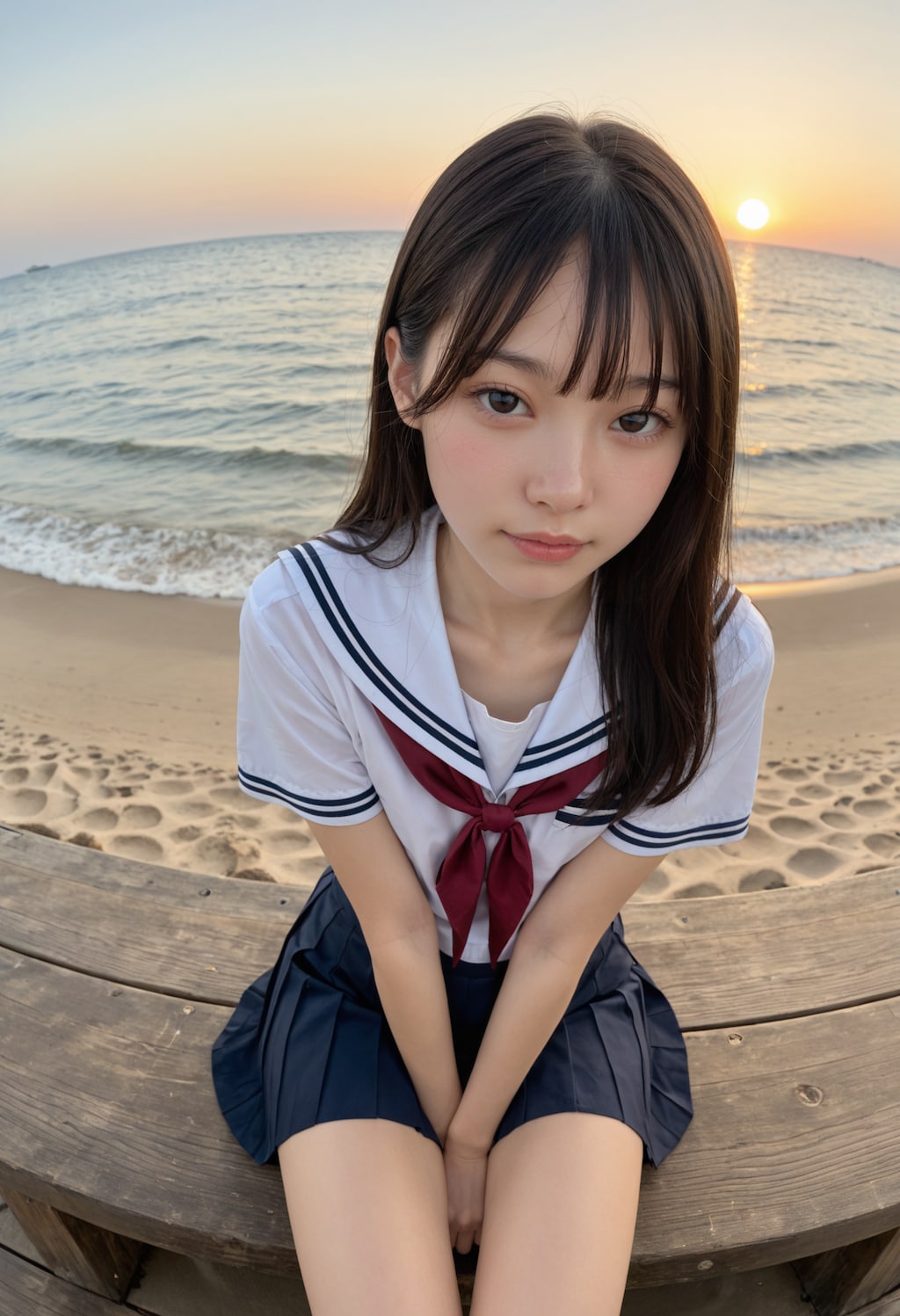 海と制服
