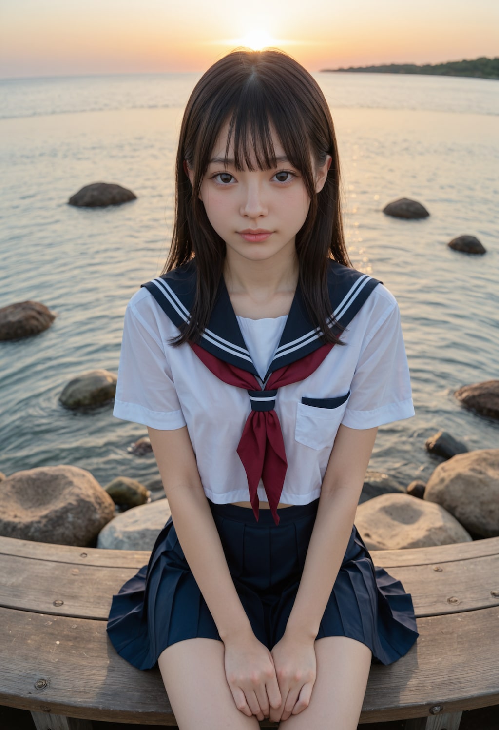 海と制服