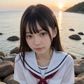 海と制服 9枚目
