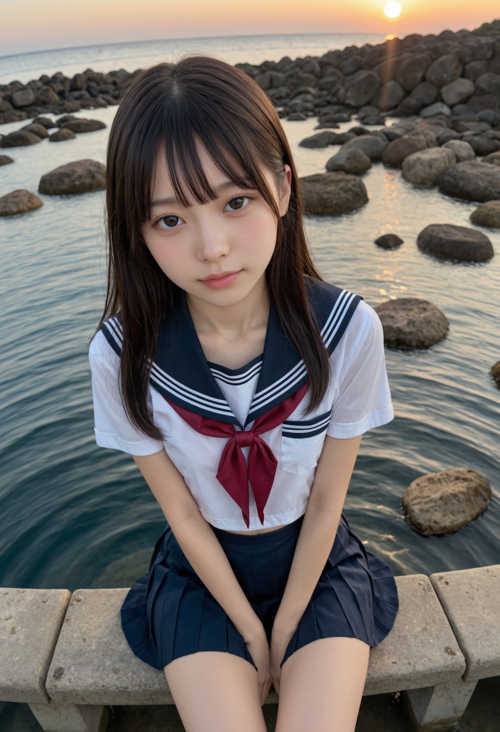 海と制服